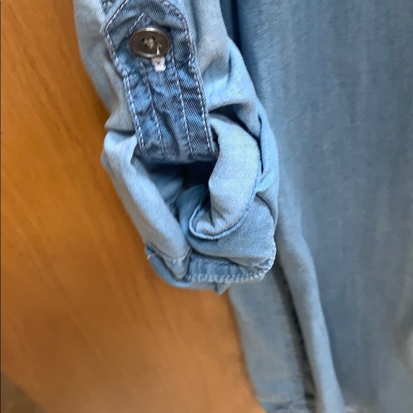 Light Blue Denim Soft Denim Shirt Dress Sz S BNWT - Picture 2 of 6